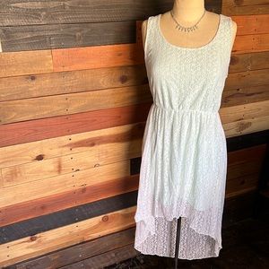 Forever 21 // Mint, Lacey Hi-Low Dress